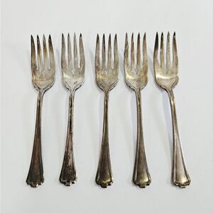 Antique Silver Dining Forks Set